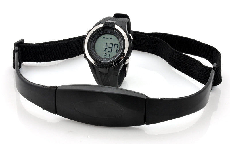 Heart Rate Monitor Watch with Chest Belt - EL Backlight, Stopwatch