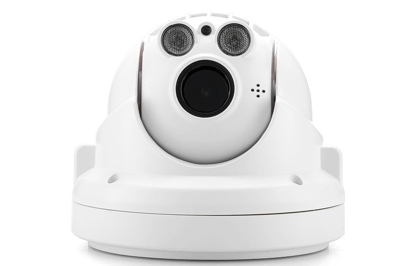 Outdoor Weatherproof Mini IP Camera - 720p, H.264 Compression, PTZ, 4x Optical Zoom, Night Vision, ONVIF Support, iOS APP