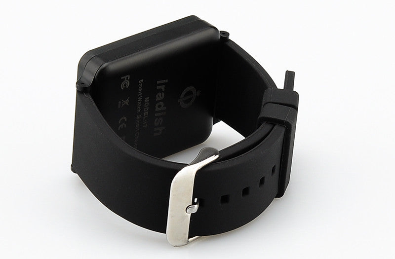 Iradish i7 Smartwatch - 1.54 Inch Touchscreen, Pedometer, Sleep Monitor, Anti Lost, SMS + Phonebook Sync (Black)