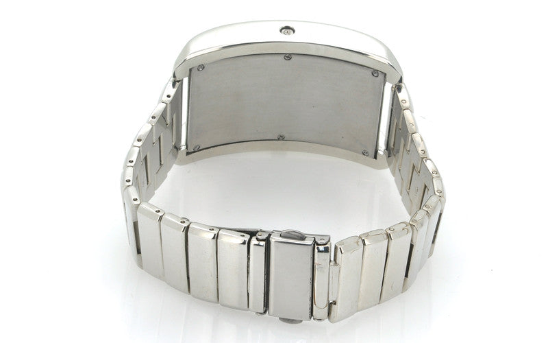 Stainless Steel LED Watch - Personalized Message Display