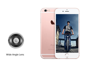 Universal 4-in-1 Cell Phone Lens Kit - X10 Telescopic Lens, Fisheye Lens, Macro Lens, Wide Angle Lens (Silver)