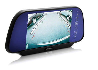 Complete Car Reversing Set - Rearview Camera, 4 Parking Sensors, Rearview Mirror