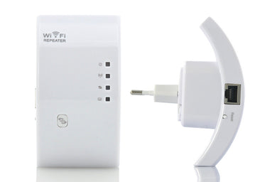Wall Powered Wireless Signal Repeater and WiFi Access Point with WPS