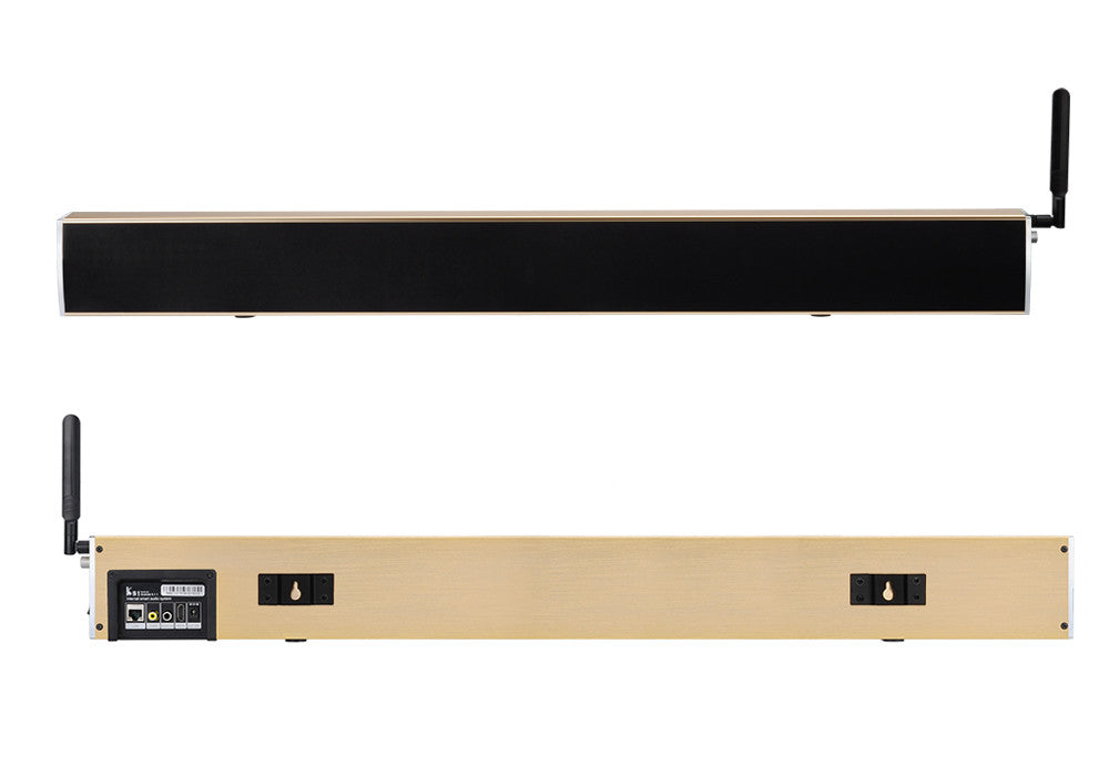 KS1 Android TV Media Player + Soundbar - 4K Resolution, Android 5.1 Wi-Fi, Bluetooth, Preinstalled KODI 16.0 (Gold)