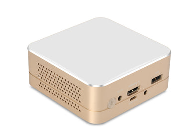 Smart Mini DLP Projector - 1080P Support, Android 4.4, Wi-Fi, USB, HDMI, 100 Lumens, 854x480 Resolution, Built-in Speaker