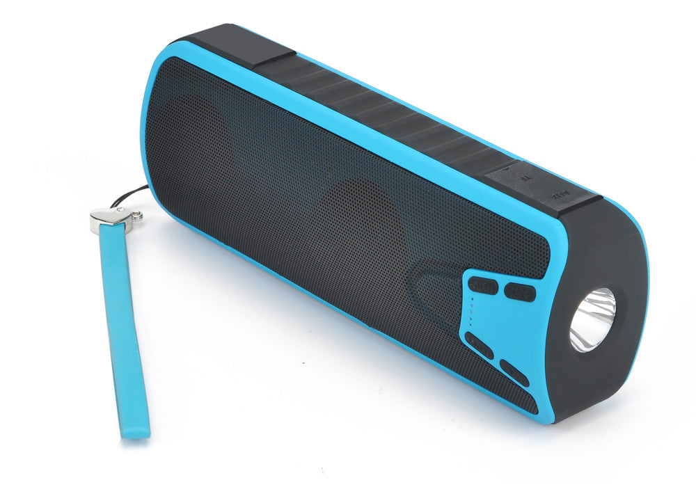 Multifunctional Bluetooth Speaker - Power bank, Flashlight, 4000mAh battery, 10 Watt Stero Sound, SD Card Slot (Blue)