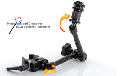 Magic Arm and Clamp for DSLR Cameras / Monitors (11 Inch)