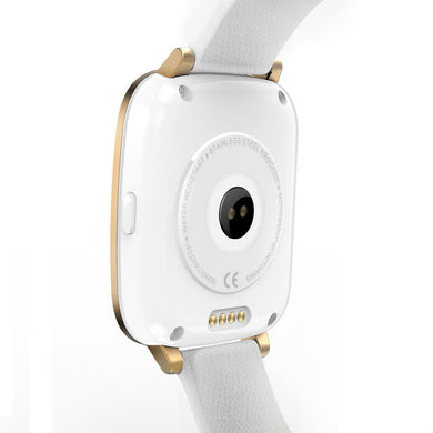 Bluetooth 4.0 Smart Watch - 1.54 Inch 3D Screen, iOS + Android App, Call Answering, Notification, Heart Rate Sensor (White)