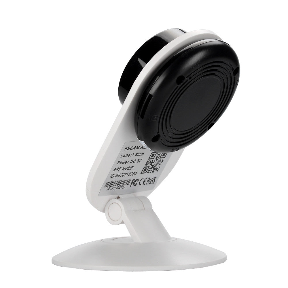 ESCAM Ant QF605 Mini Wi-Fi IP Camera - 1/4 Inch CMOS Sensor, Night Vision, IR Cut, Two Way Audio, ONVIF 2.0, Motion Detection