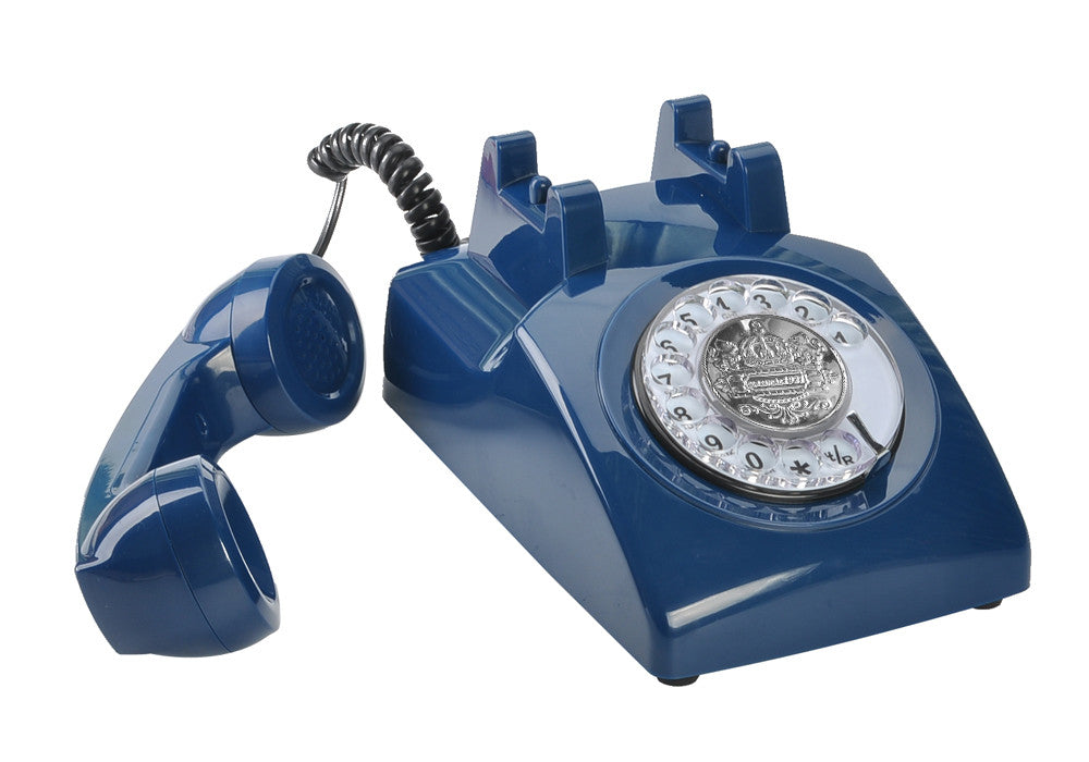 Classic Rotary Telephone - Traditional Rotary Dial, Bell Ringger, High / Low Volume, Tone Dialing
