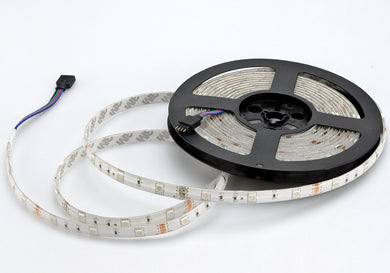 5 Meter 36W RGB LED Light Strip - SMD5050, IP65, 30 LED Per Meter, 20 Key Infrared Music Remote Controller