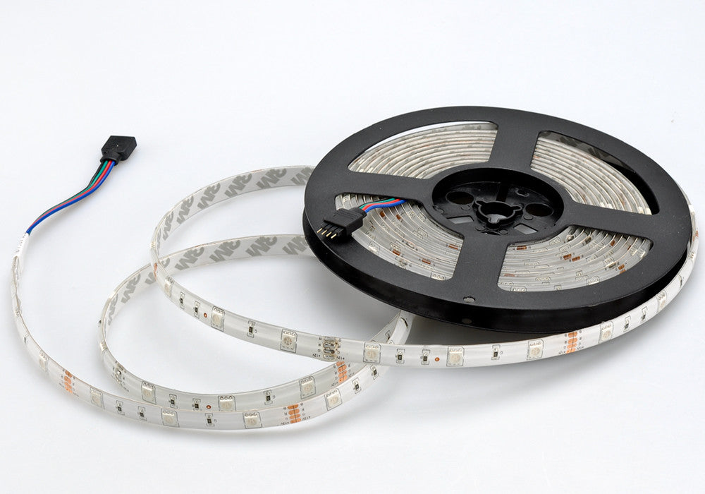 5 Meter 36W RGB LED Light Strip - SMD5050, IP65, 30 LED Per Meter, 20 Key Infrared Music Remote Controller