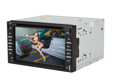 Touch Screen GPS Car DVD Player - 6.2 Inch Screen, 2 DIN, 3D Interface, FM Radio, Bluetooth, Windows CE 6.0, GPS