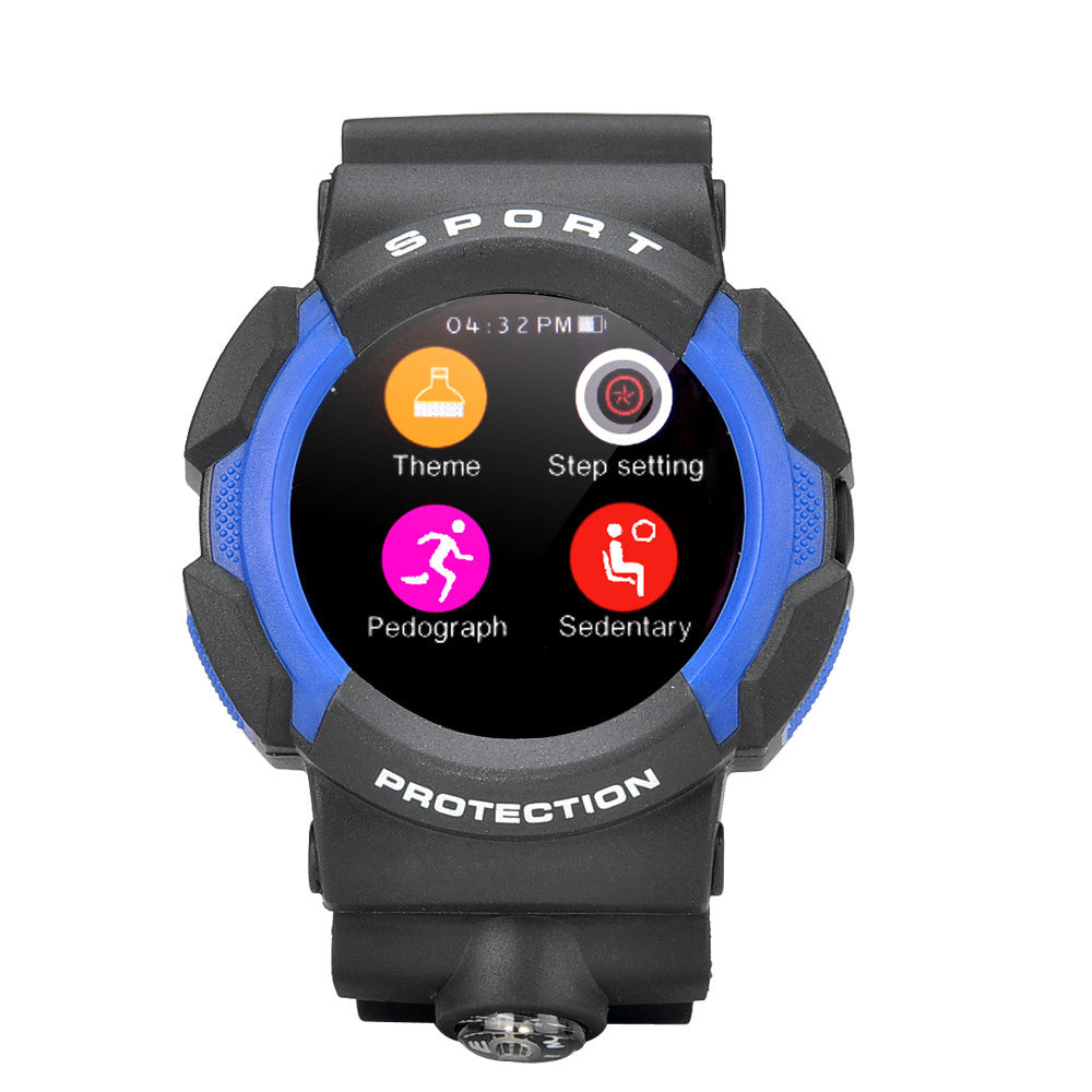 No.1 A10 Sports Smart Watch - IP67, Bluetooth 4.0, Pedometer, Heart Rate Sensor, Notifications, SMS, Call Answer (Blue)