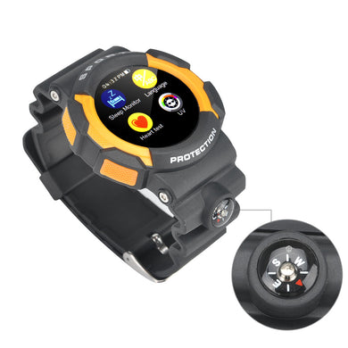 No.1 A10 Sports Smart Watch - IP67, Bluetooth 4.0, Heart Rate Sensor,  Pedometer, SMS, Call Answer, Notifications (Yellow)