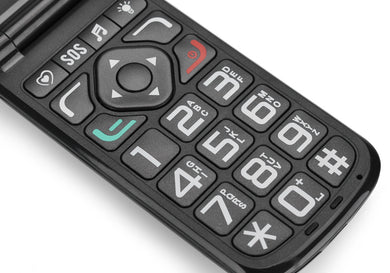 VKWorld Z2 Seniors Mobile Phone - Loud Speaker, Large Keys, Intelligent Speak Function, Dual SIM, Camera, Micro SD Slot (Gold)