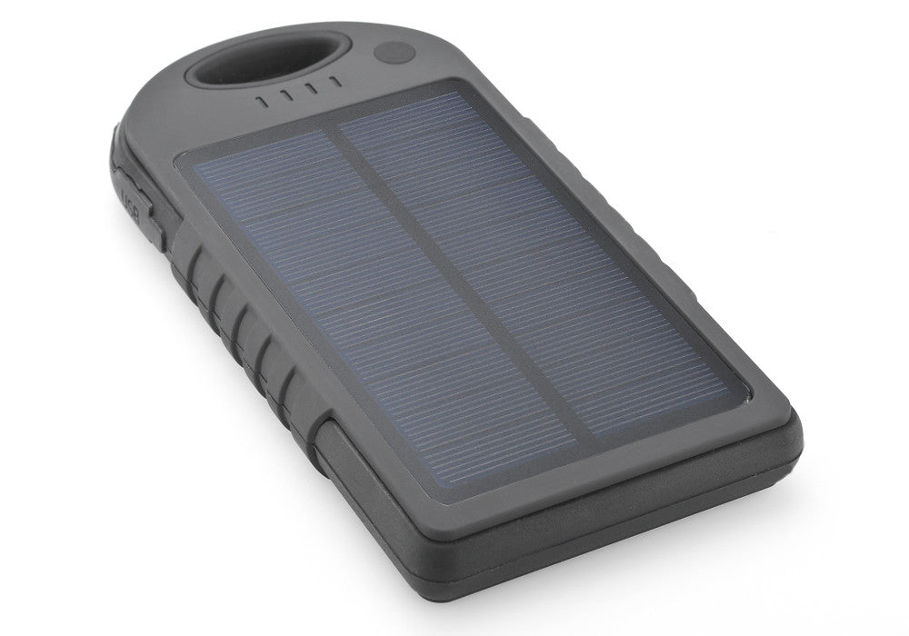 12000mAh Solar Powered Charger - Weatherproof, Dustproof, Shockproof,  Dual USB Output, 4x Adapter