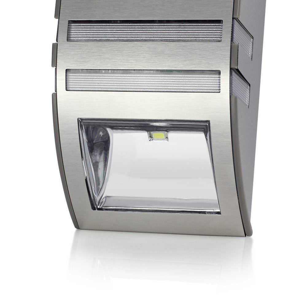 Outdoor Solar Powered LED Security Light - 50 lumens, Motion Detection,  IP44, 5.5V Polycrystalline Solar Panel (Silver)