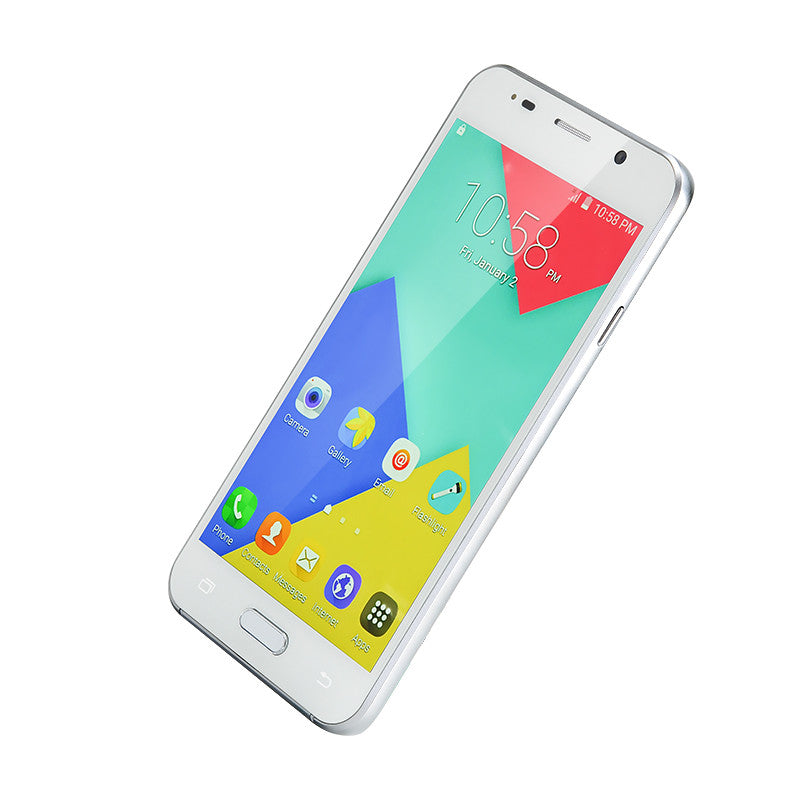 Android 6.0 Smartphone - 5 Inch IPS Screen, Quad Core CPU, Smart Wake, 64GB SD Storage, Dual SIM (White)