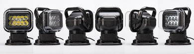 Car LED Search Light - 7 Inch, 50W, 3200 Lumens, 10x 5W Cree XTE LEDs, IP65 Splash Proof, 360 Degree Rotation