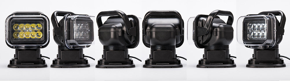 Car LED Search Light - 7 Inch, 50W, 3200 Lumens, 10x 5W Cree XTE LEDs, IP65 Splash Proof, 360 Degree Rotation