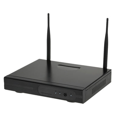 4 Channel NVR Kit - 4 Wireless 720P Cameras, Motion Detection, Night Vision, 3TB HDD Support, Android + iOS Support