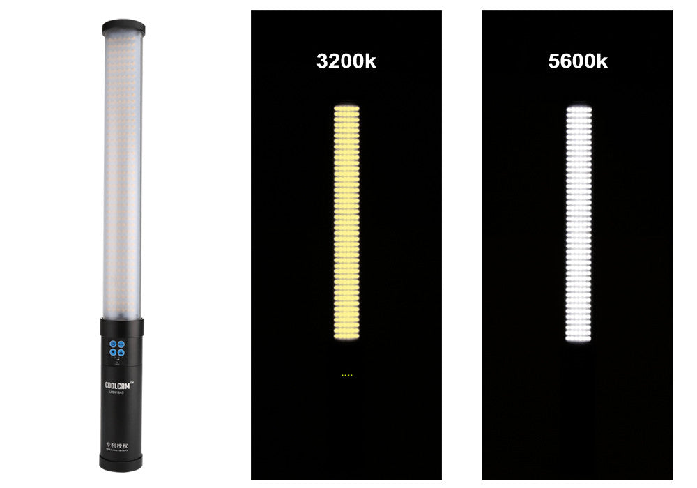 Handheld Photo LED516AS Light - 516 LED Bulbs, Dual Color Temperature 5600K + 3200K, Built-in 5200mAh Battery, Dimmable