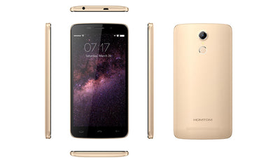 HOMTOM HT17 Android 6.0 Smartphone - 5.5 Inch 1280x720 Screen, MTK6737 Quad Core CPU, Fingerprint Scanner, 4G (Gold)