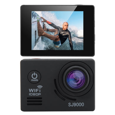 SJ9000 Wi-Fi HD Action Camera - 1080P 30fps, 14MP, 2 Inch LCD Display, 170 Degree Angle, HDMI Out (Black)