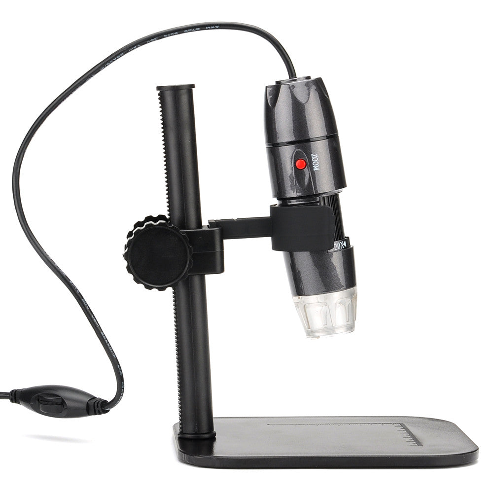 Digital USB Microscope - 800 Zoom, Video + Photos, 8 LEDs, 1280x1024 Resolutions