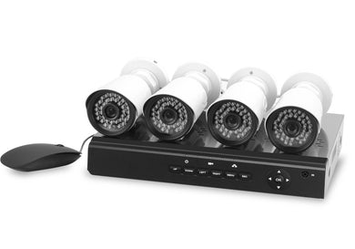 8 Camera DVR Security System - H.264 Surveillance, Motion Detection, Alarm Recording, 700TVL, 3G Mobile Survillance Support