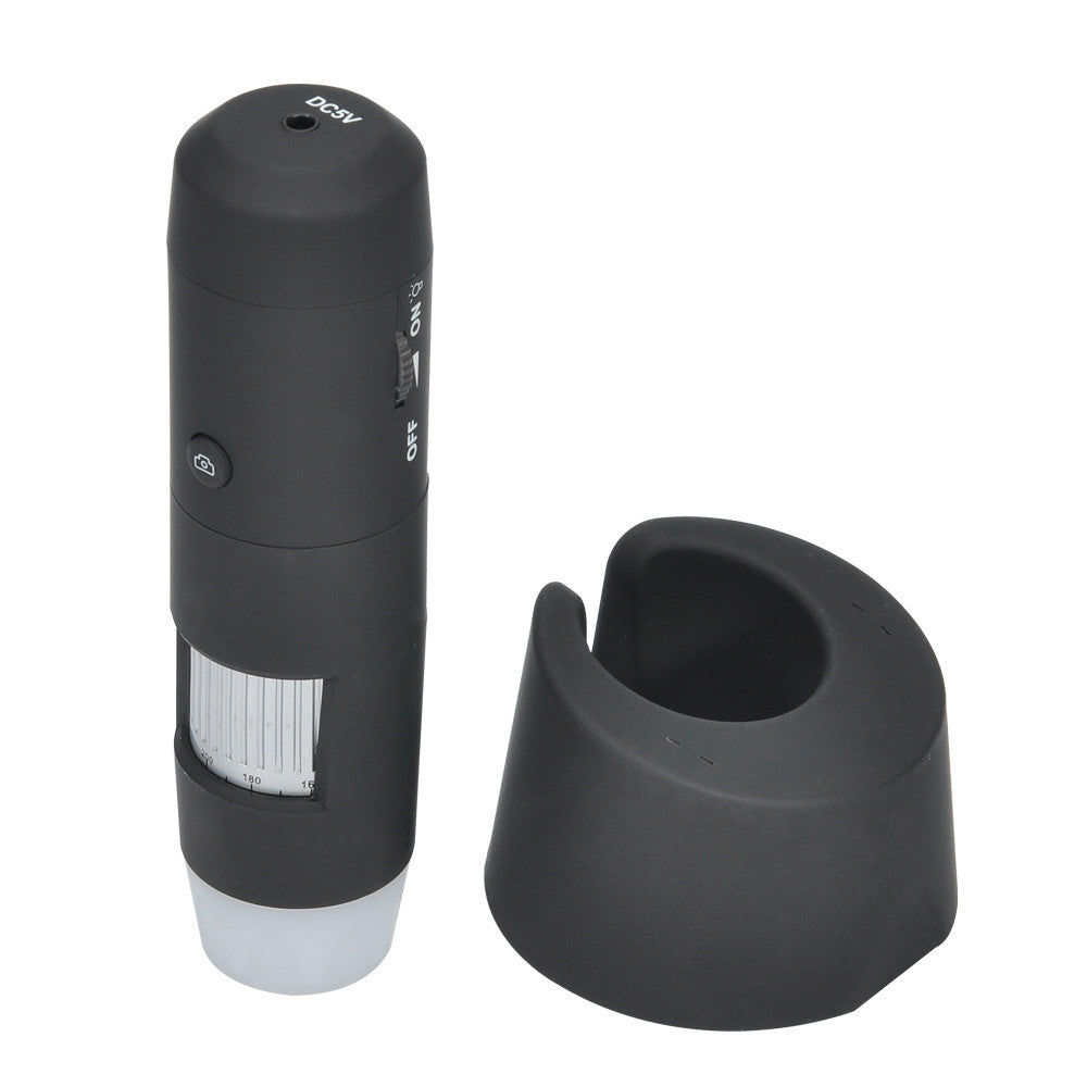 Digital Wi-Fi Microscope - 200 Times Zoom, 8 LED, Focus Range 0mm To 40mm,