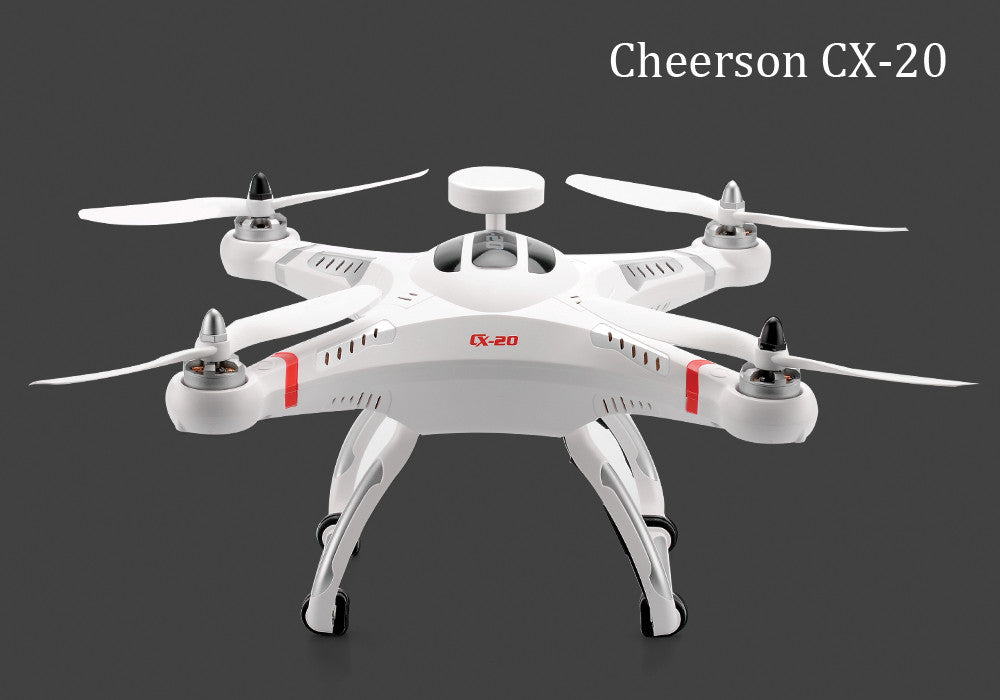 Cheerson CX-20 Quadcopter - 10M Per Second, GPS hold, Auto Return, 300M Remote Range, Camera Mount, 2700mAh Battery