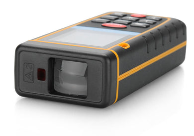 Digital Laser Tape Measure - 0.05 To 100 Meter Range, Spirit Level, IP54, 1/4 Inch Tripod Thread, Carry Case