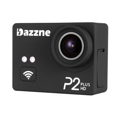 Dazzne P2 Plus Sports Action Camera - 2K HD, 170 Degree Lens, Wi-Fi, Waterproof Case, 2 Inch TFT Screen