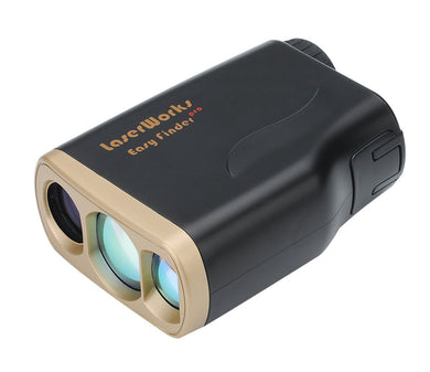 LaserWorks LW1000 Pro Golf Rangefinder - Goniometer, Flagpole Lock, 6X Magnification, Anti Fog, Weatherproof, Carry Case