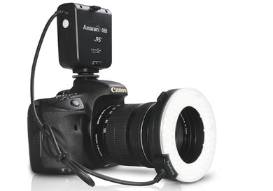 Amaran Halo AHL-HC100 LED Ring Flash Light For Canon DSLR - CRI 95+, Life Span of 100,000 Hours, 8 Adapter Rings