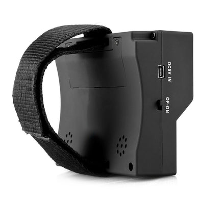4.3 Inch CCTV Test Monitor - 480x272 Resolution, PAL/NTSC Support, 12V 0.5A Power Output, Wrist Strap, 2600mA Battery