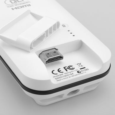 HDMI DLP Pocket Projector for iPhone 6 / 6s 'iBeam i60' - 120 Lumens, 1000:1 Contrast, 3000 mAh Battery, 60 Inch Projection Size