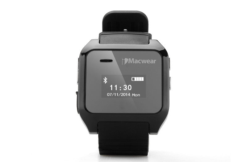 iMacwear Bluetooth Smartwatch - SMS + Phonebook Sync, Makes + Answers Calls, Pedometer, Call Records