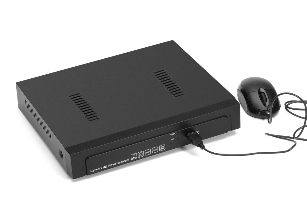 8 Channel NVR Kit + POE Cameras - 1/3 Inch CMOS HD Cameras, Motion Detection, Night Vision, Remote Viewing