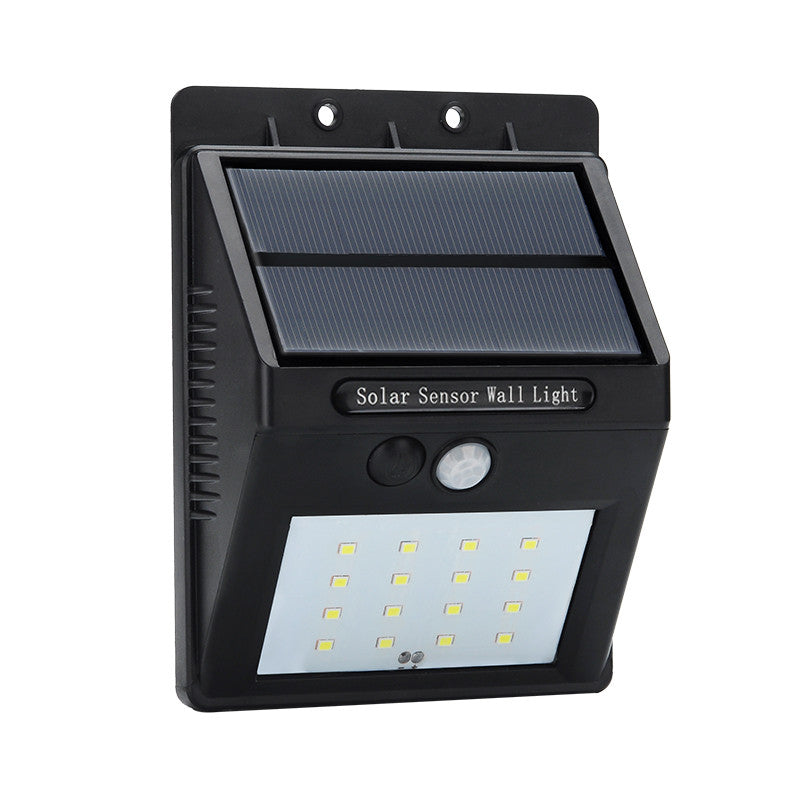 Solar Powered Outdoor LED Security Light - 320Lumen, 2200mAh Battery, 5.5V Solar Panel, PIR Sensor, 12 Hours Operation