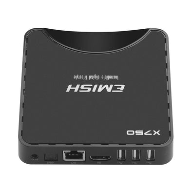 EMISH X750 Android TV Box - 4K, Android 5.1, Amlogic S905 Quad Core CPU, Bluetooth 4.0, Kodi 15.2