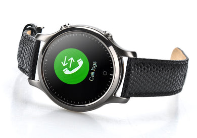 ZGPAX S360 Smart Watch - 1.22 Inch Circular Screen, Bluetooth 4.0, Sedentary Reminder, Phone Sync, App iOS + Android (Black)