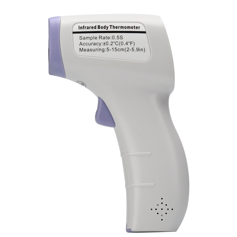 Infrared Non Contact Body + Object Thermometer - Fahrenheit + Celsius, LCD Display, Stores 50 Readings, 0.2 Degree C Accuracy