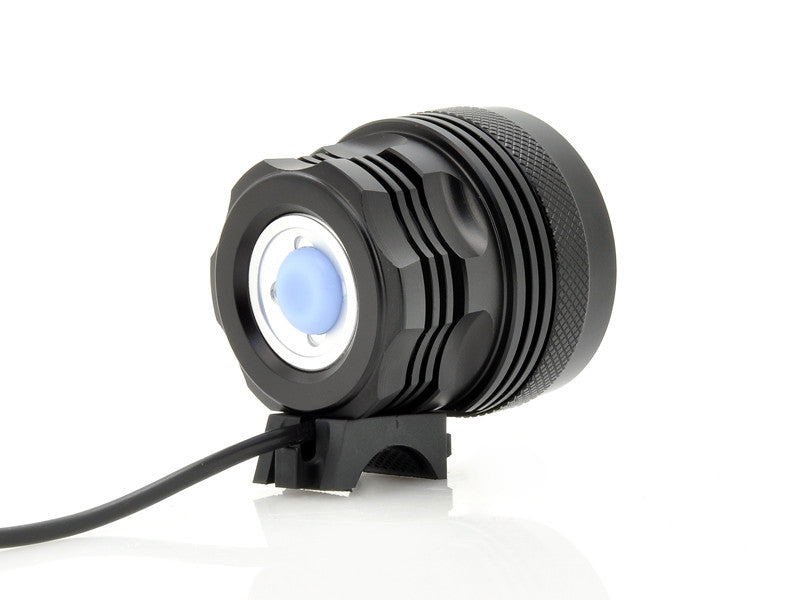 Bicycle Light + Headlight - 7x Cree XM-L2 T6, 2100 Lumen Cool White Beam, IPX6 Water Resistant