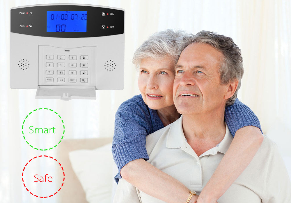 Danmini Security Alarm System - GSM, SMS Notifications, 8 Wired Defense Zones + 99 Wireless Defense Zones, 110dB Siren