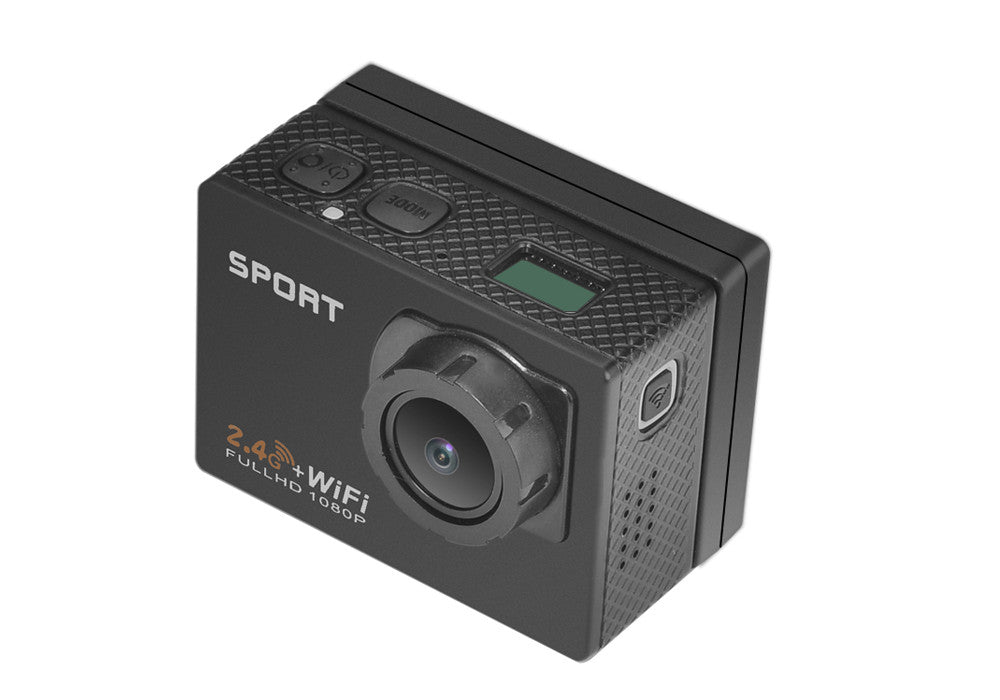 UHD 4K Wi-Fi Action Camera “PowerVision” - IP68 Waterproof, 120 Degree Wide Angle, 2 Inch TFT LCD Screen, Remote Control