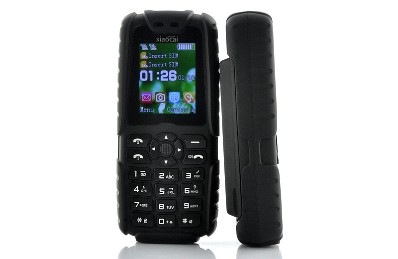 Xiaocai X6 Phone - 5000mAh Battery, Power Bank Function (Black)