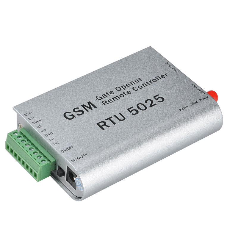 GSM Relay Controller - Quad Band GSM, No Call Fees, Support 64 Authorized Numbers (Silver)